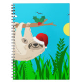 Santa Sloth Notizblock (Vorderseite)