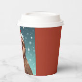 Santa Sloth, Paper Cups Pappbecher (Links)