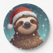 Santa Sloth, Paper Plates Pappteller (Vorderseite)