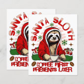 Santa Sloth Schlackenkaffee (Vorne/Hinten)