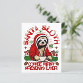 Santa Sloth Schlackenkaffee (Stehend Vorderseite)