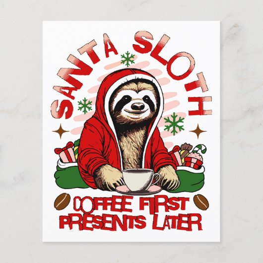 Santa Sloth Schlackenkaffee (Vorderseite)