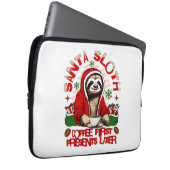 Santa Sloth Schlackenkaffee Laptopschutzhülle (Vorne Rechts)