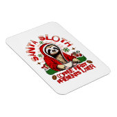 Santa Sloth Schlackenkaffee Magnet (Rechte Seite)