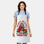 Santa Sloth Schlackenkaffee Schürze (Getragen)