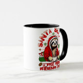 Santa Sloth Schlackenkaffee Tasse (VorderseiteRechts)