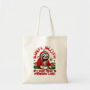 Santa Sloth Schlackenkaffee Tragetasche