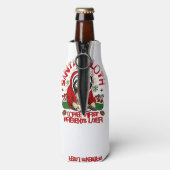 Santa Sloth Schluckkaffee Santa Schlucht Schlupfka Flaschenkühler (Flasche Rückseite)