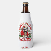 Santa Sloth Schluckkaffee Santa Schlucht Schlupfka Flaschenkühler (Flaschenvorderseite)
