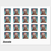 Santa Sloth, Stickers (Blatt)