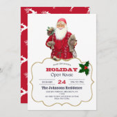 Santa Smiling Einladung (Vorne/Hinten)