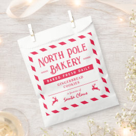 Santa Snack Personalisiertes Weihnachtsgebäck Gast Geschenktütchen