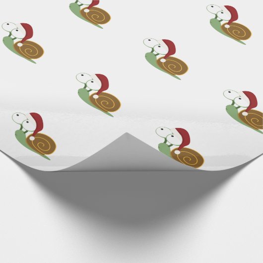 Santa Snail Geschenkpapier (Ecke)
