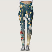 Santa sneaking Leggings (Vorderseite)
