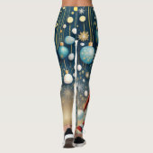 Santa sneaking Leggings (Rückseite)