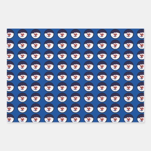 Santa Sniper  Geschenkpapier Set (Vorderseite 3)