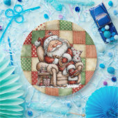 Santa Snoozing On Christmas Eve Pappteller (Party)