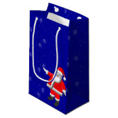 Santa Snow-Geschenktasche Kleine Geschenktüte (Vorderseite Schrägansicht)
