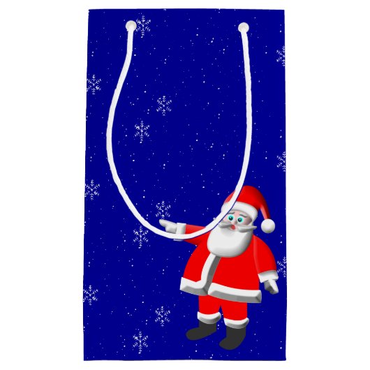 Santa Snow-Geschenktasche Kleine Geschenktüte (Vorderseite)