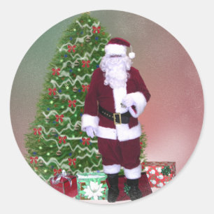 Santa Snow Globe Aufkleber