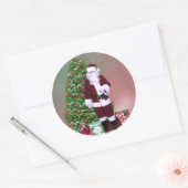 Santa Snow Globe Aufkleber (Umschlag)