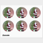 Santa Snow Globe Aufkleber (Blatt)