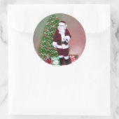 Santa Snow Globe Aufkleber (Tasche)