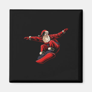 Santa Snowboarden Weihnachten Pajama Snowboard Spu Magnet