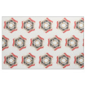 Santa Snowflake Stoff (Fat Quarter (45,7 x 55,9 cm))