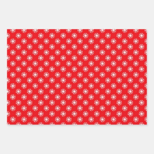 SANTA SNOWFLAKES AND BAUES WRAPPING PAPIER SHEETS (Vorderseite 2)