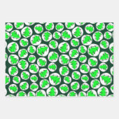 SANTA SNOWFLAKES AND BAUES WRAPPING PAPIER SHEETS (Vorderseite)