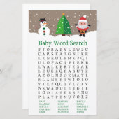 Santa,Snowman Baby Shooter Word Search Game (Vorne/Hinten)