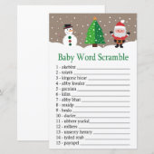 Santa, Snowman Baby Wortspiel (Vorne/Hinten)