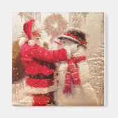 Santa & Snowman Magnet (Vorne)