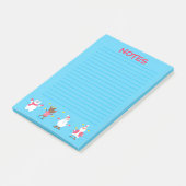 Santa Snowman Polar Bear Rentier Post-it Klebezettel (angewinkelt)