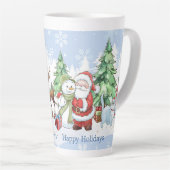Santa Snowman Reindeer Weihnachten Milchtasse (Rechte Ecke)