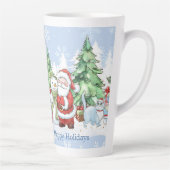 Santa Snowman Reindeer Weihnachten Milchtasse (Rechts)