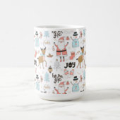 Santa, Snowman, Rentiermuster ID559 Kaffeetasse (Mittel)