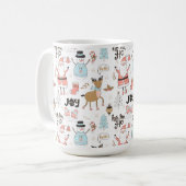 Santa, Snowman, Rentiermuster ID559 Kaffeetasse (Vorderseite Links)