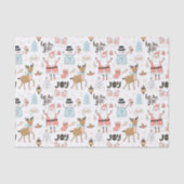 Santa, Snowman, Rentiermuster ID559 Seidenpapier (Vorderseite)