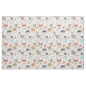 Santa, Snowman, Rentiermuster ID559 Stoff (Fat Quarter (45,7 x 55,9 cm))