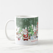 Santa Snowman Rudolph Cat Tasse (Links)