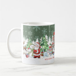 Santa Snowman Rudolph Cat Tasse