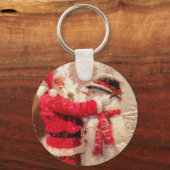 Santa & Snowman Schlüsselanhänger (Vorderseite)