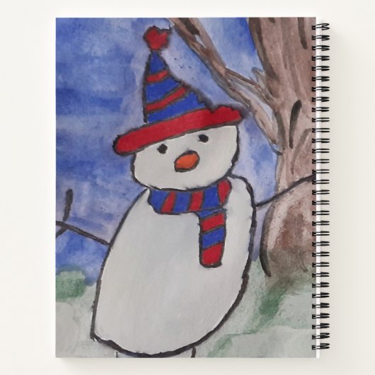 Santa & Snowman Spiral Notebook Notizblock (Rückseite)