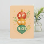 Santa & Snowman Winter Scene – Festive Holiday Einladung (Stehend Vorderseite)