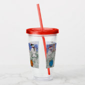 Santa & Snowmen Acryltrinkbecher (Links)