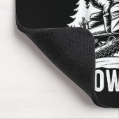 Santa Snowmobile Riding Snowmobiling Christmas Mousepad (Ecke)