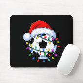Santa Soccer Ball Christmas Soccer  Mousepad (Mit Mouse)