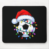 Santa Soccer Ball Christmas Soccer  Mousepad (Vorne)